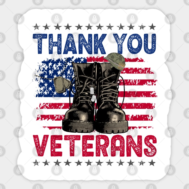 thank you veterans Sticker by Weekend Warriors 